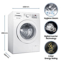 Load image into Gallery viewer, Samsung 6.0 Kg Inverter 5 Star Fully-Automatic Front Loading Washing Machine (WW60R20GLMA/TL, White, Hygiene Steam)