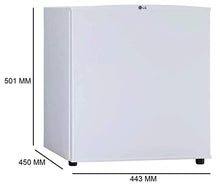 Load image into Gallery viewer, LG 43 L 4 Star Direct Cool Single Door Mini Refrigerator (GL-M051RSWE, Super White, Fast Ice Making)