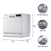 Load image into Gallery viewer, Voltas Beko 8 Place Settings Table Top Dishwasher (DT8S, Silver, Inbuilt Heater)