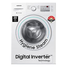 Load image into Gallery viewer, Samsung 6.0 Kg Inverter 5 Star Fully-Automatic Front Loading Washing Machine (WW60R20GLMA/TL, White, Hygiene Steam)